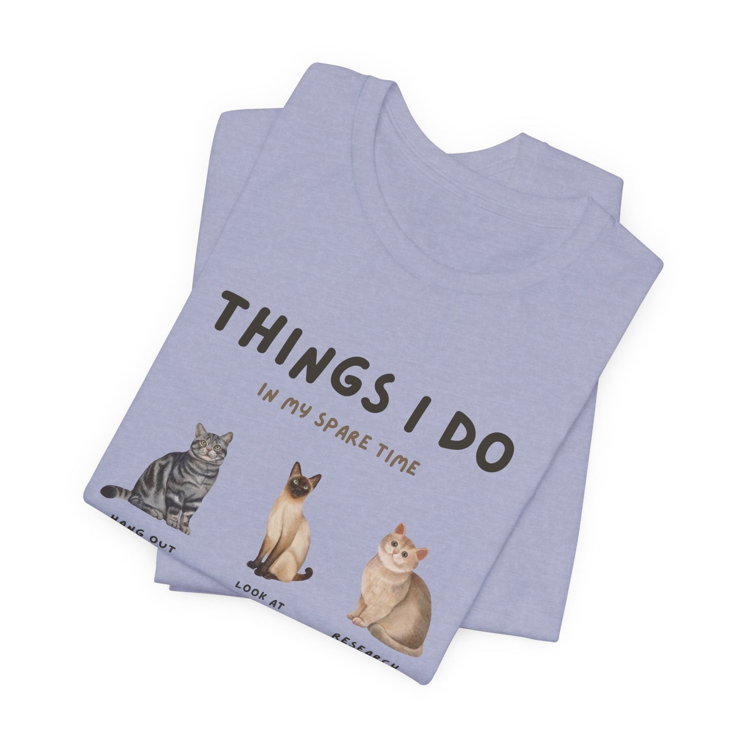 Cat Lovers Crew T-Shirt