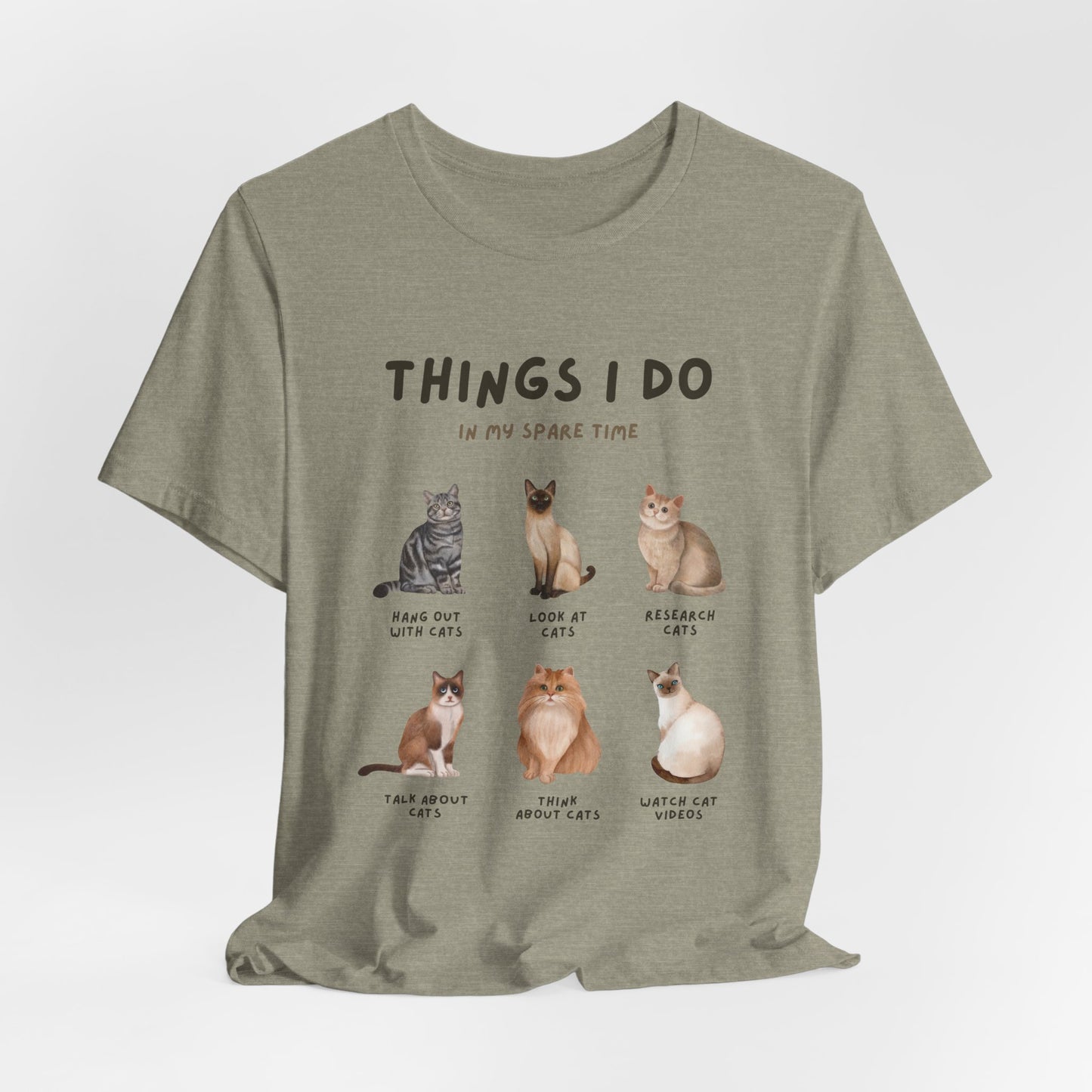 Cat Lovers Crew T-Shirt