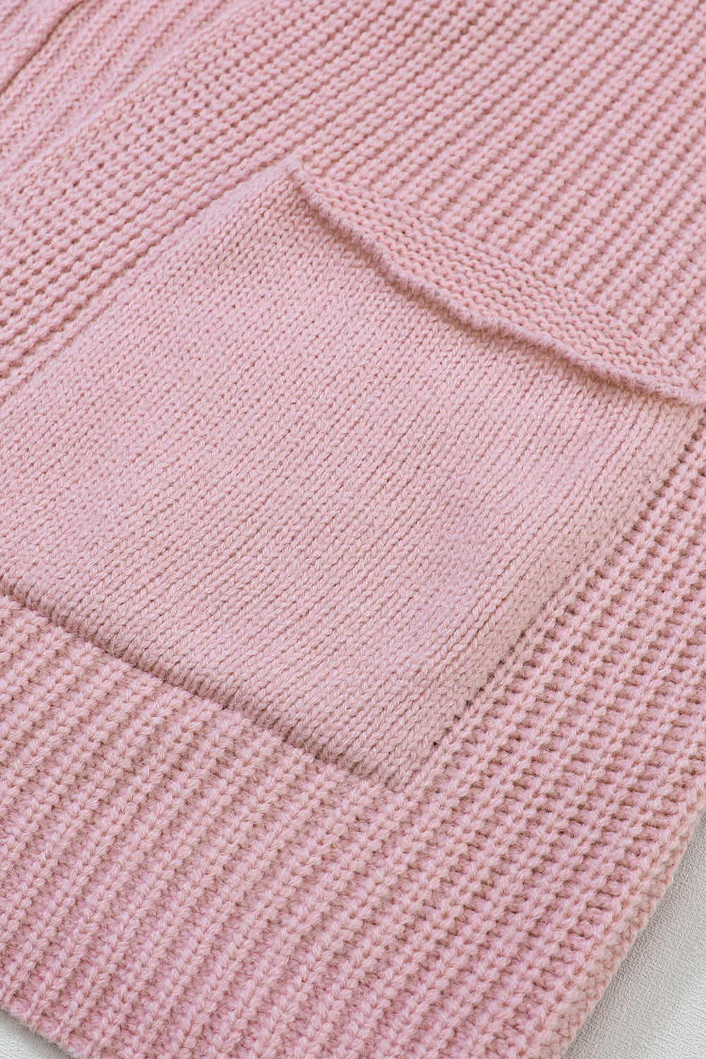 Oversized Fold Over Sleeve Open Front Cardigan