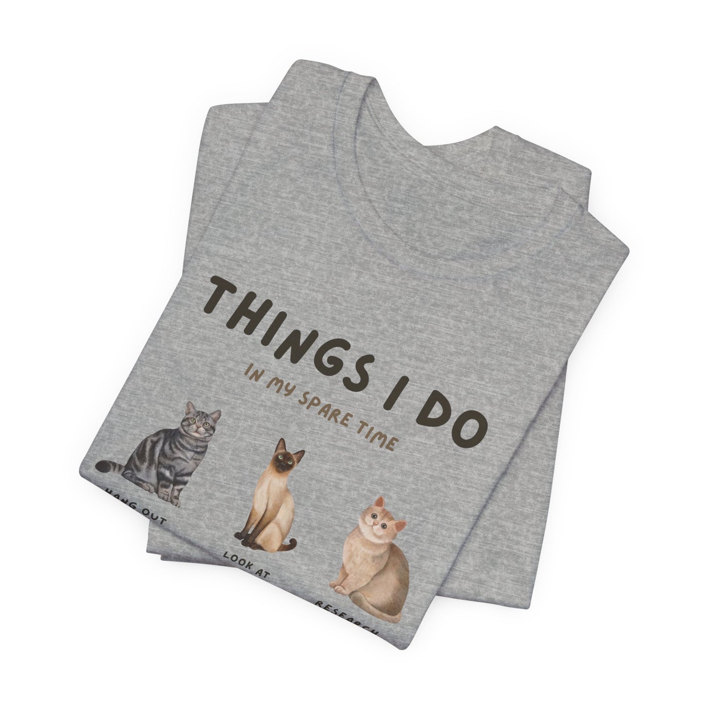 Cat Lovers Crew T-Shirt