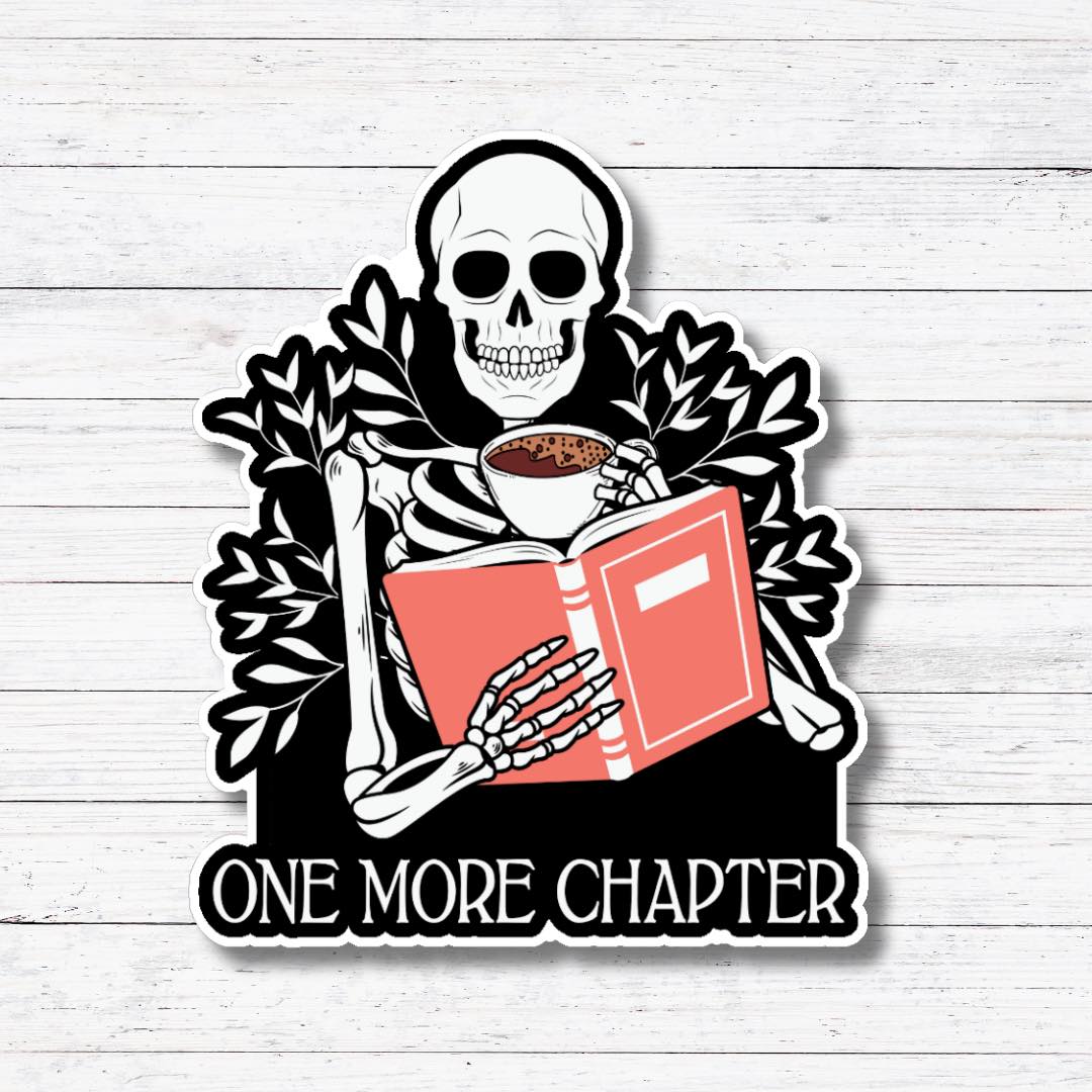 Ghost One More Chapter- Creepy Reader Stickers/Magnet