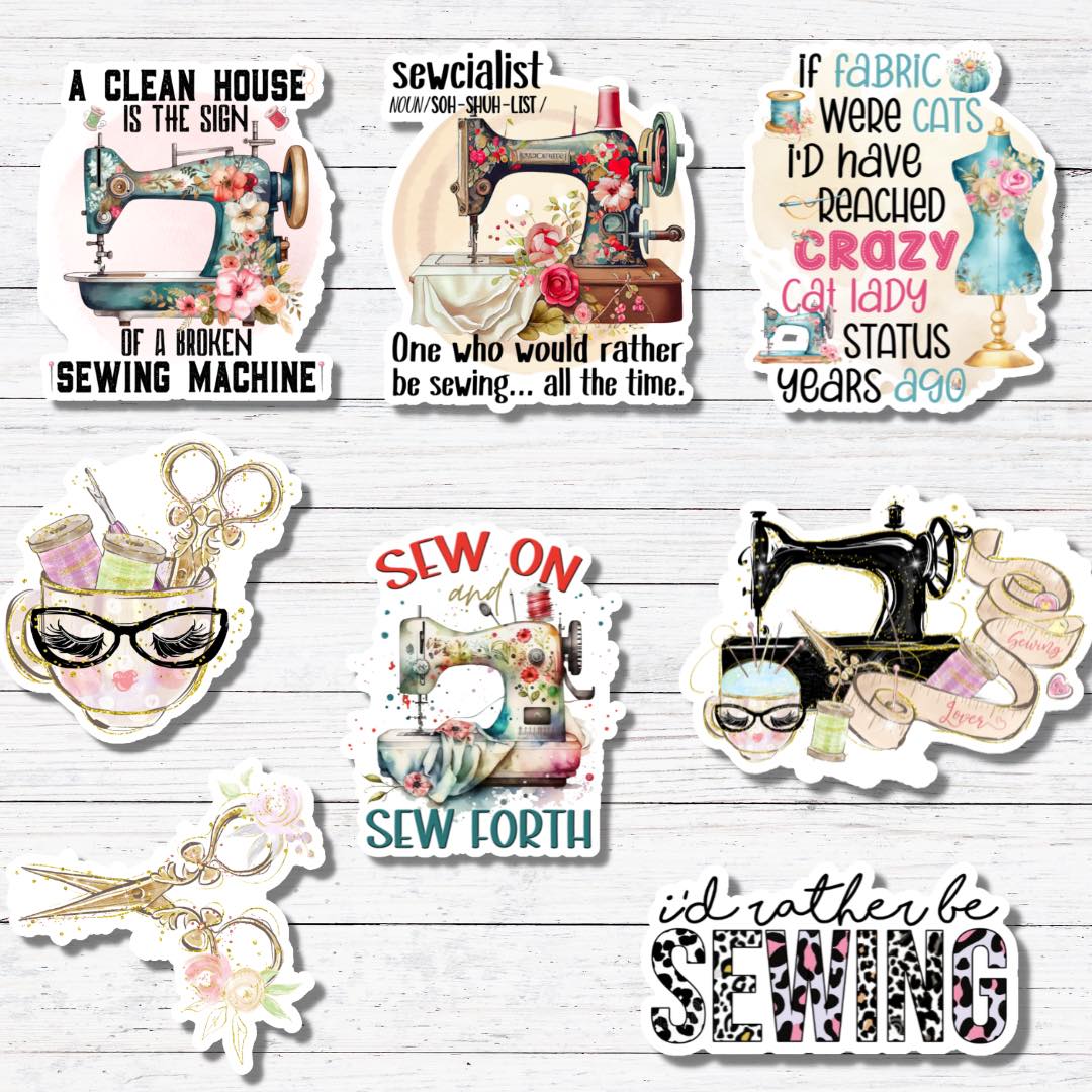 Sewing Supplies- Sewing Sticker/Magnet