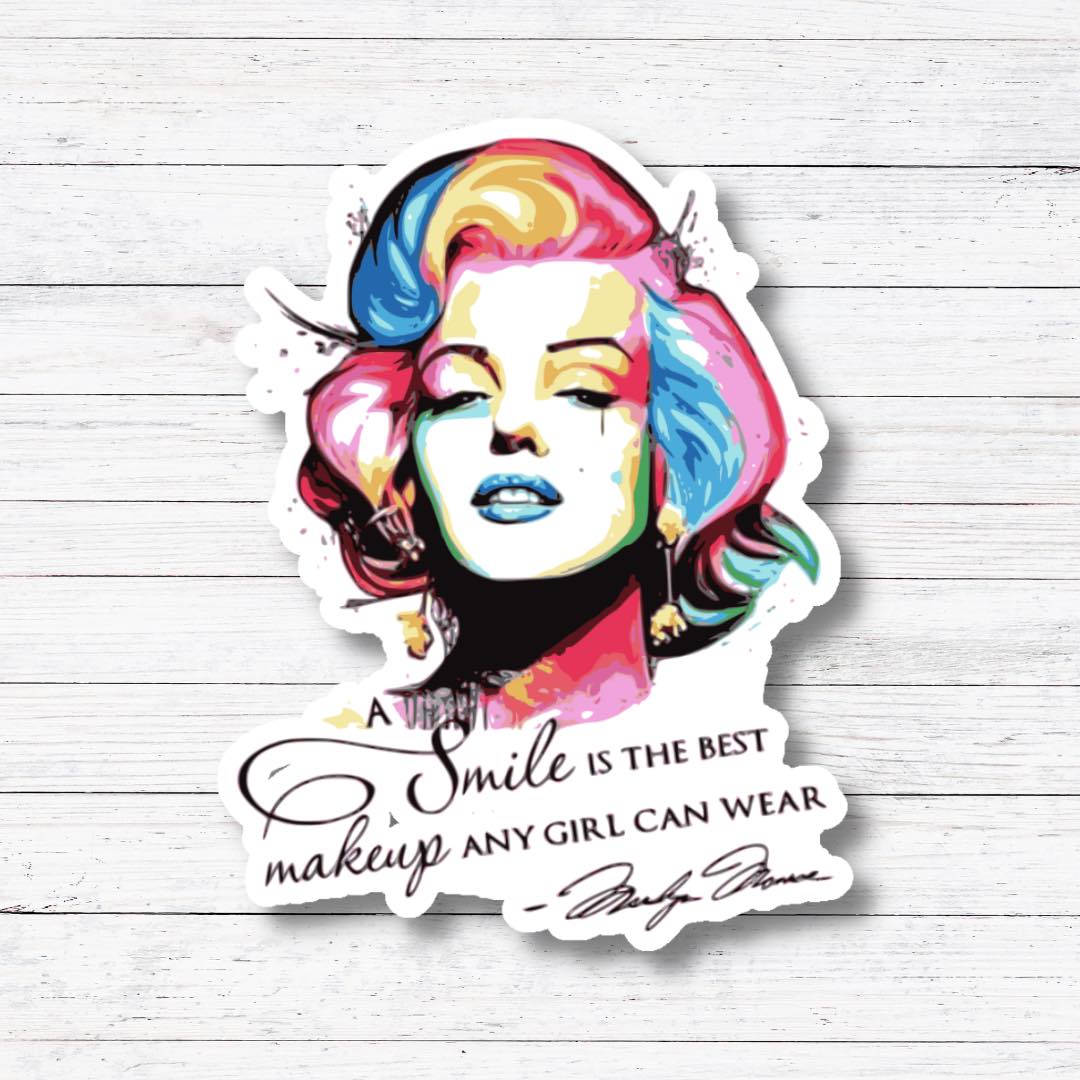 Smile Is The Best-Marilyn Sticker/Magnet