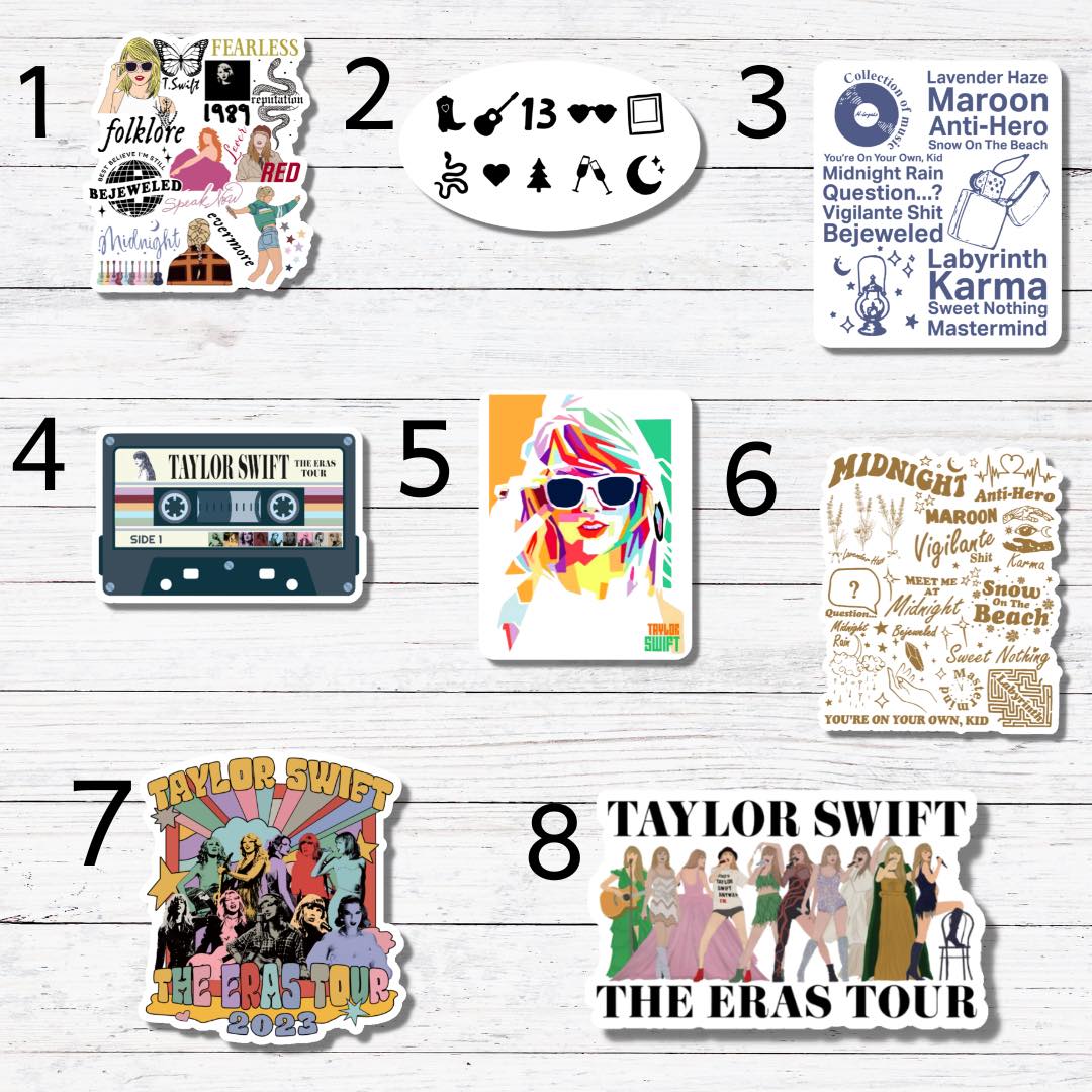Taylor Swift 7- Taylor Swift Stickers/Magnet