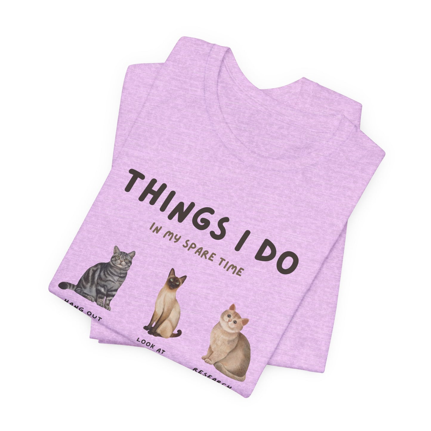 Cat Lovers Crew T-Shirt