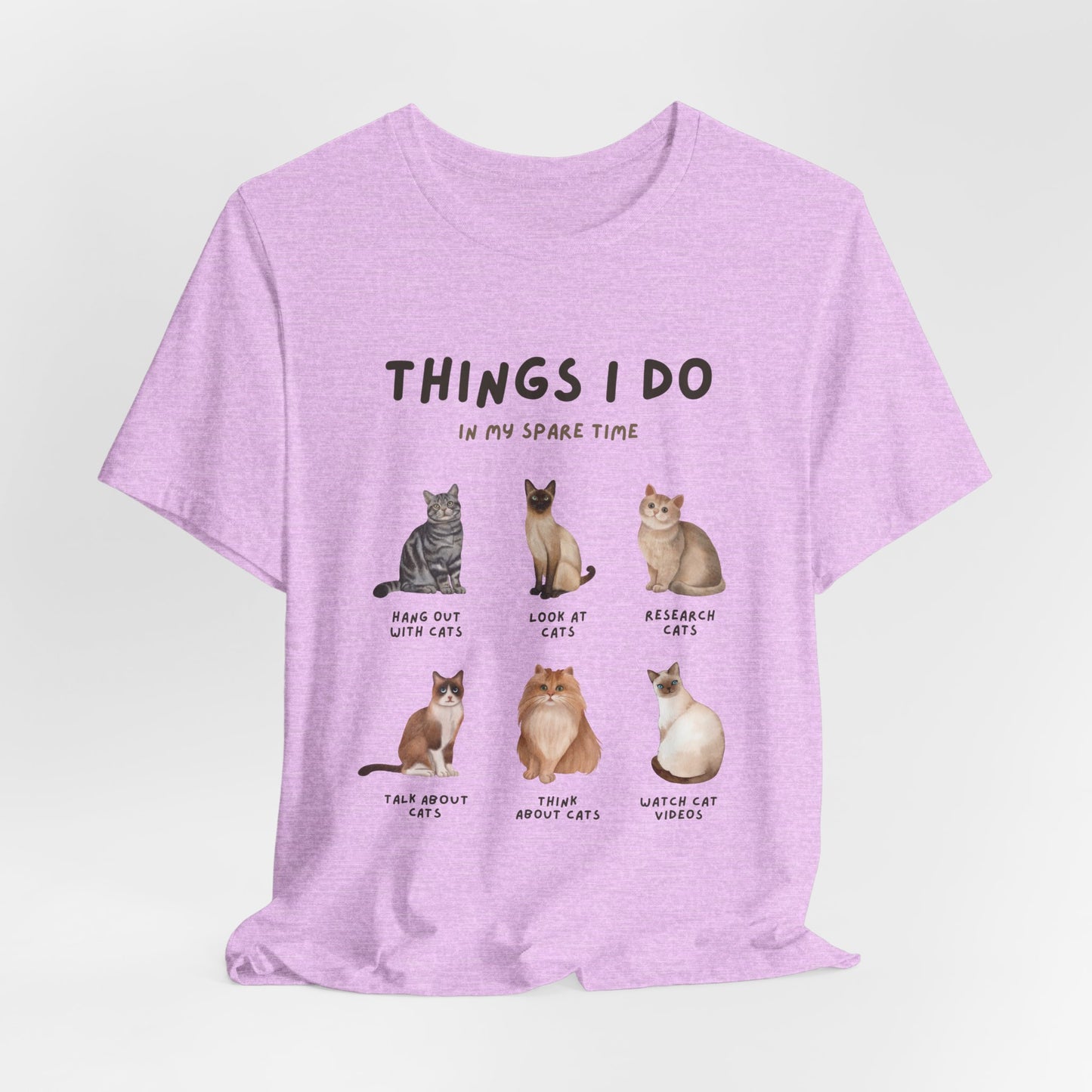 Cat Lovers Crew T-Shirt