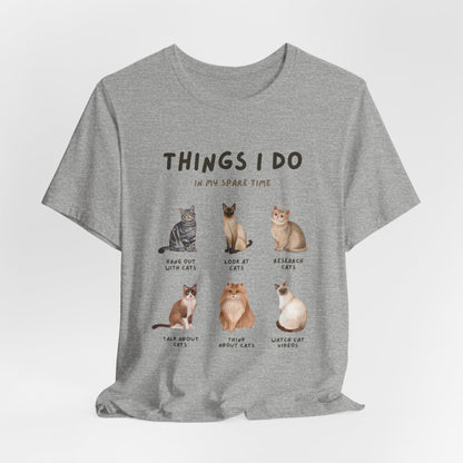 Cat Lovers Crew T-Shirt