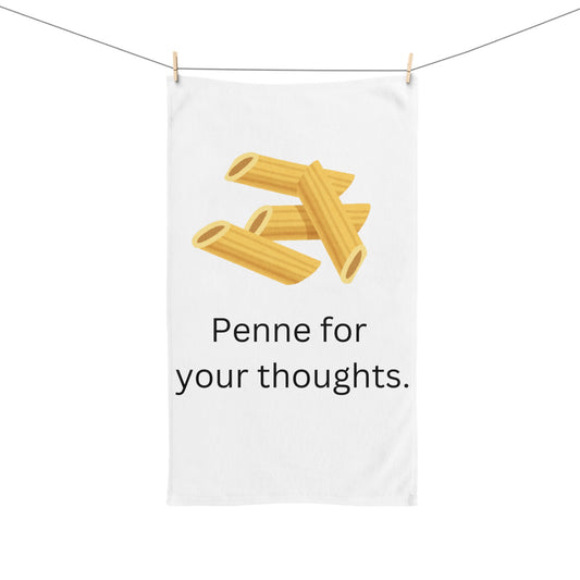 Penne Thoughts Hand Towel