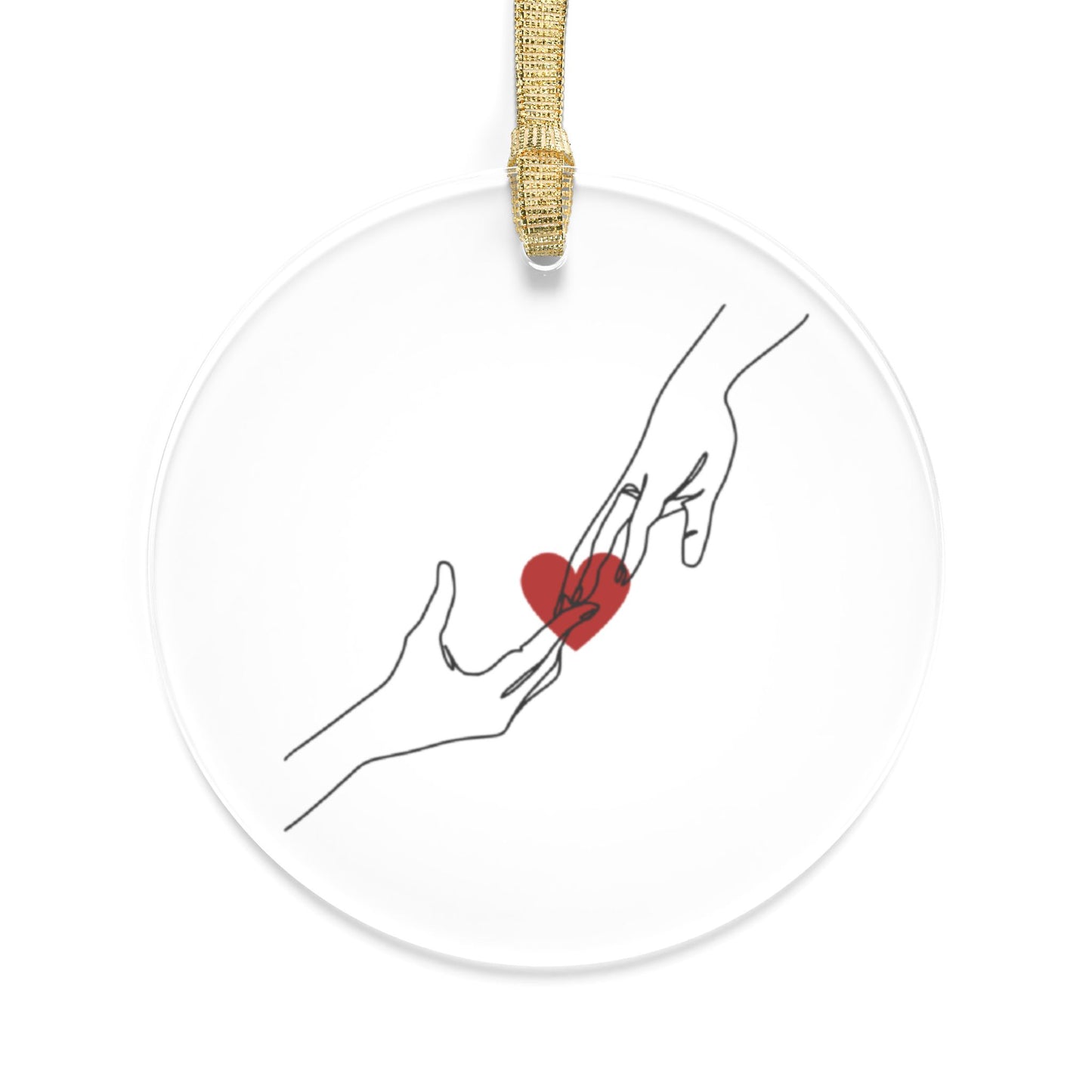 Love Across The Miles  Acrylic Ornament