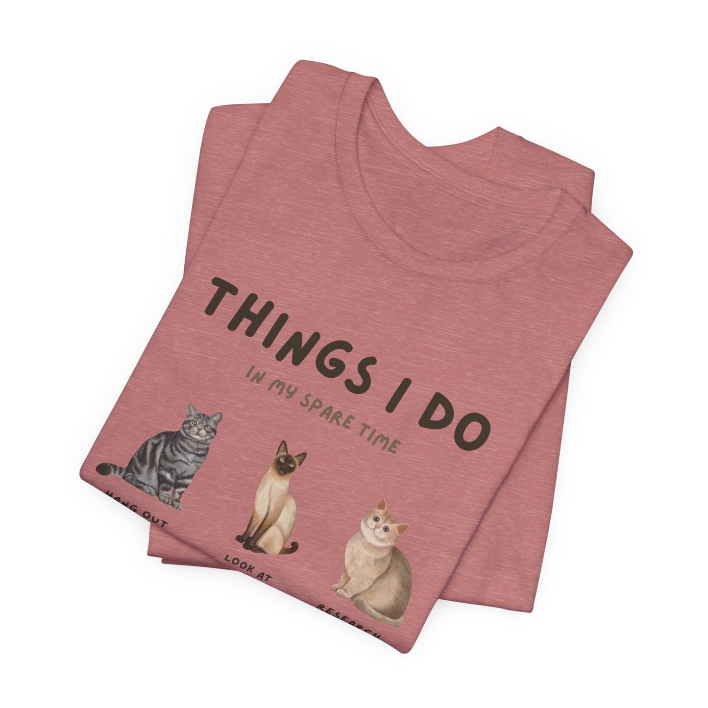 Cat Lovers Crew T-Shirt