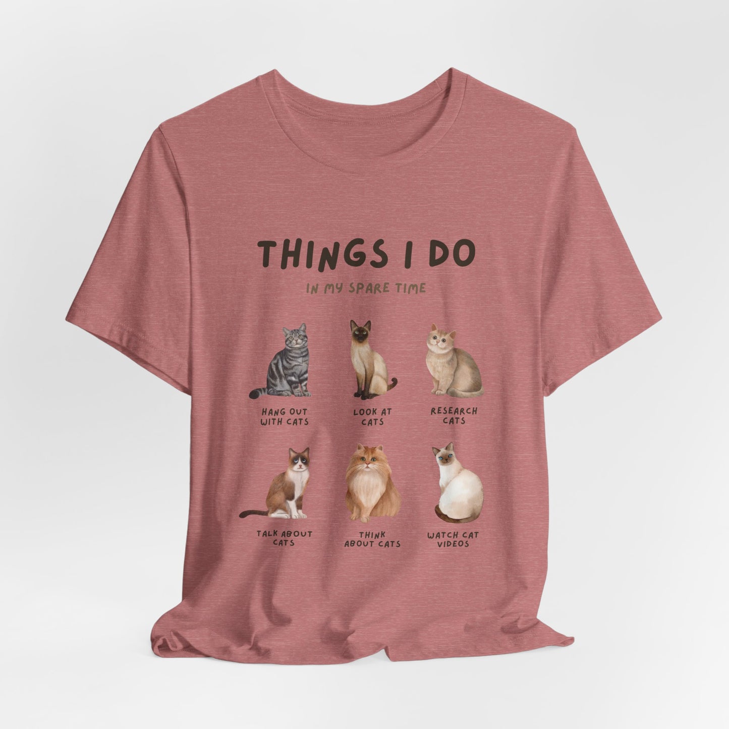 Cat Lovers Crew T-Shirt