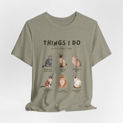 Cat Lovers Crew T-Shirt