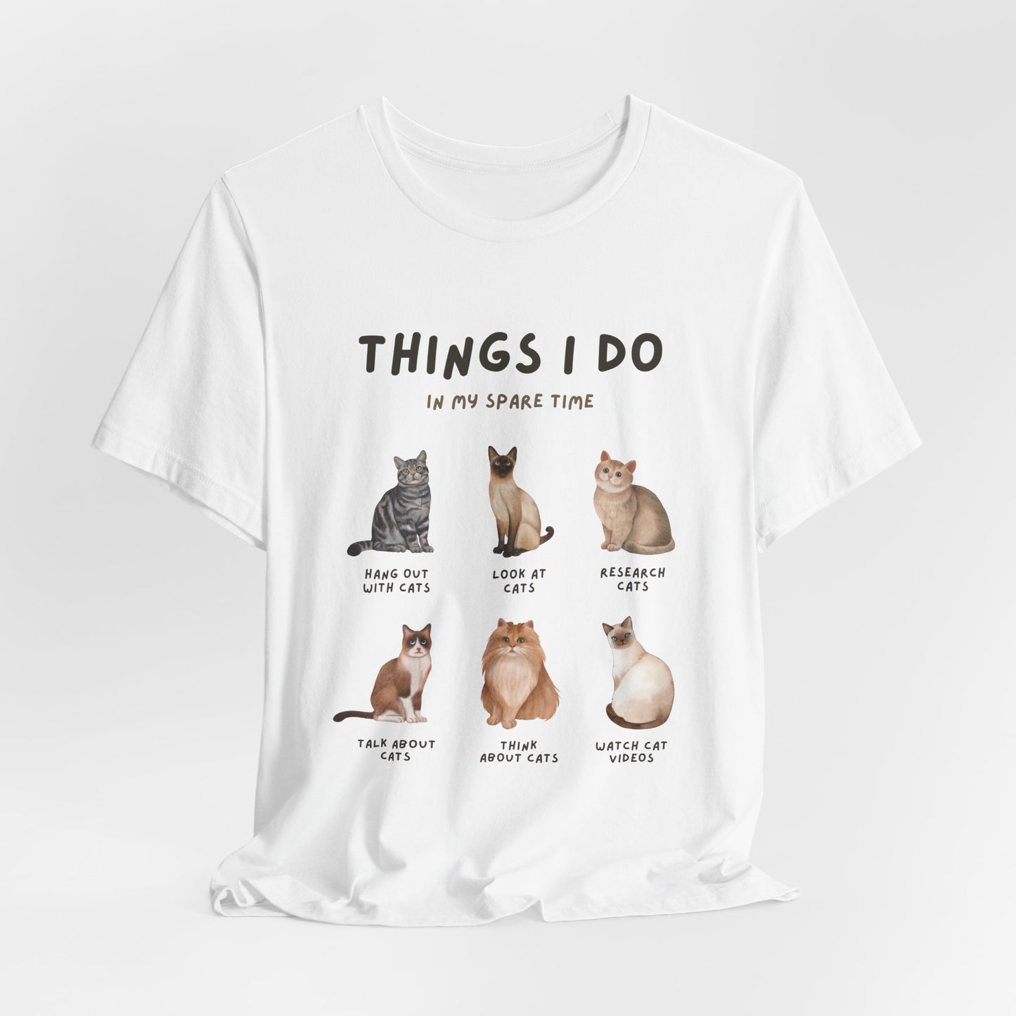 Cat Lovers Crew T-Shirt