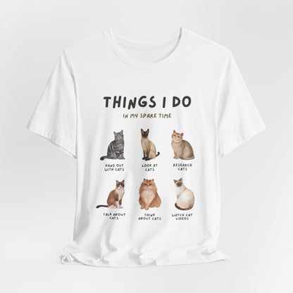 Cat Lovers Crew T-Shirt