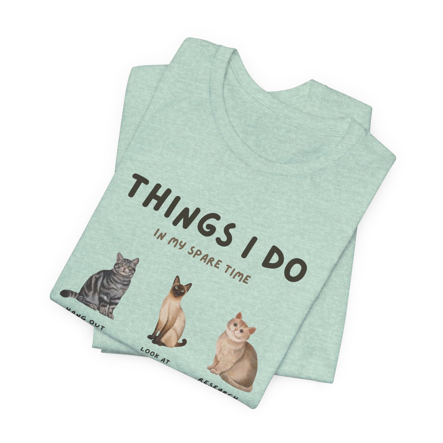 Cat Lovers Crew T-Shirt