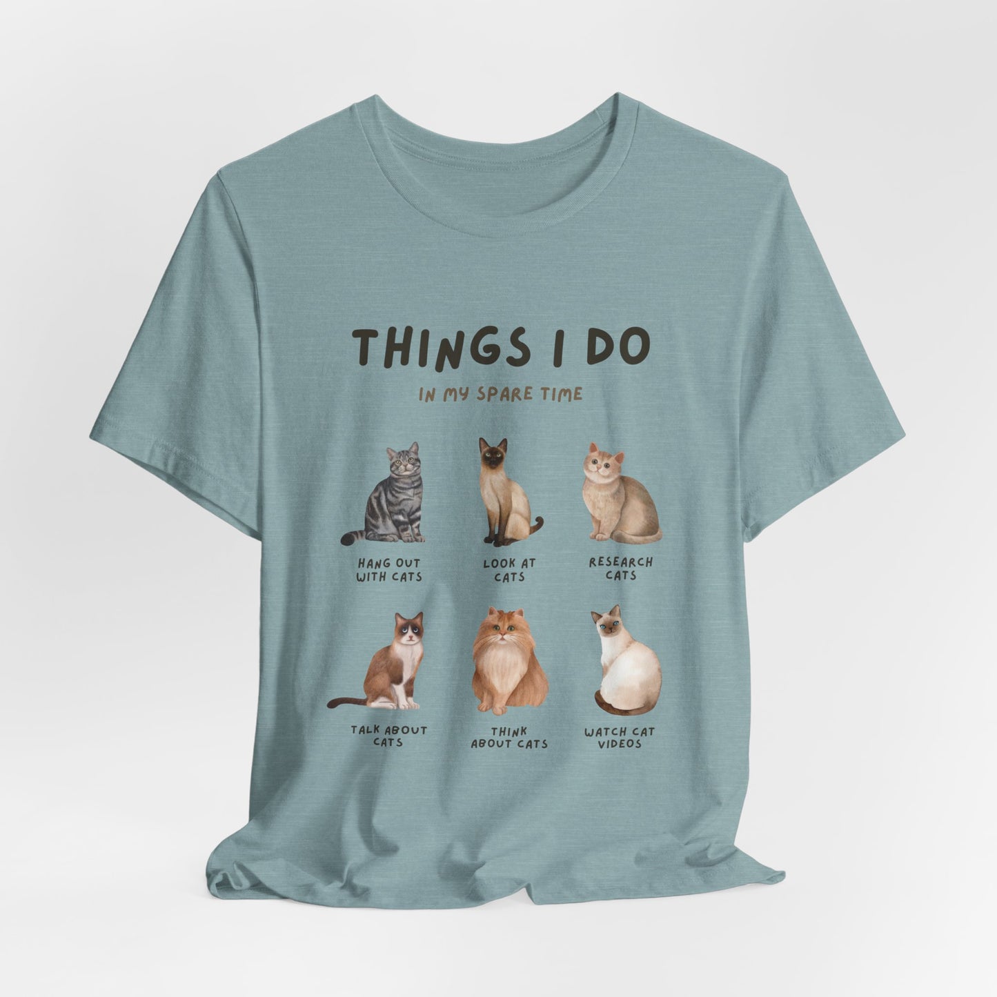Cat Lovers Crew T-Shirt