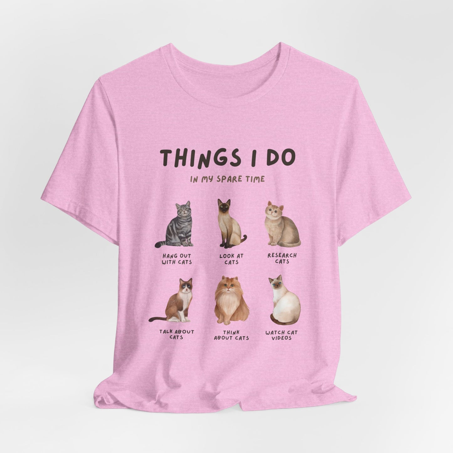 Cat Lovers Crew T-Shirt