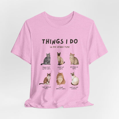 Cat Lovers Crew T-Shirt