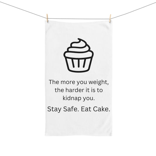 Eat Cake Hand Towel