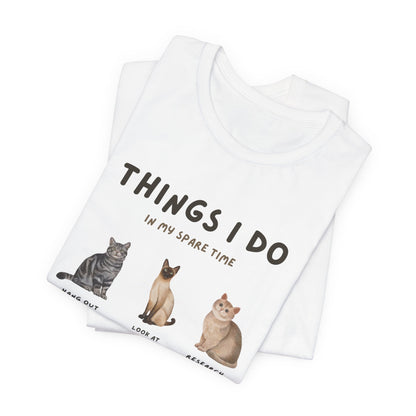 Cat Lovers Crew T-Shirt