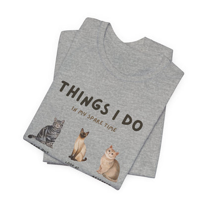 Cat Lovers Crew T-Shirt