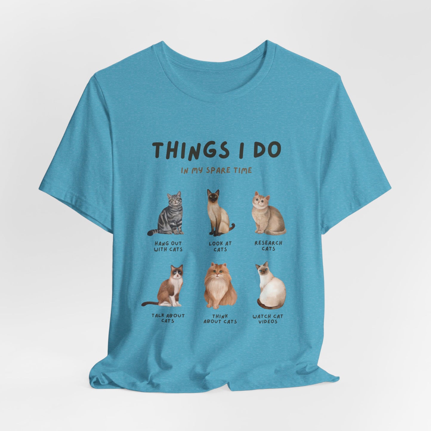 Cat Lovers Crew T-Shirt