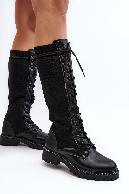 Sleek & Chic Knee-High Vegan Leather Boots