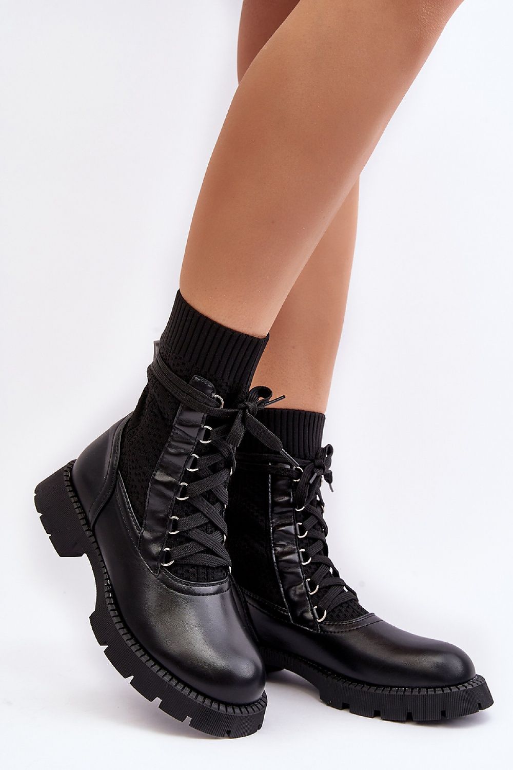 Sole Mates Black Ankle Vegan Leather Boots