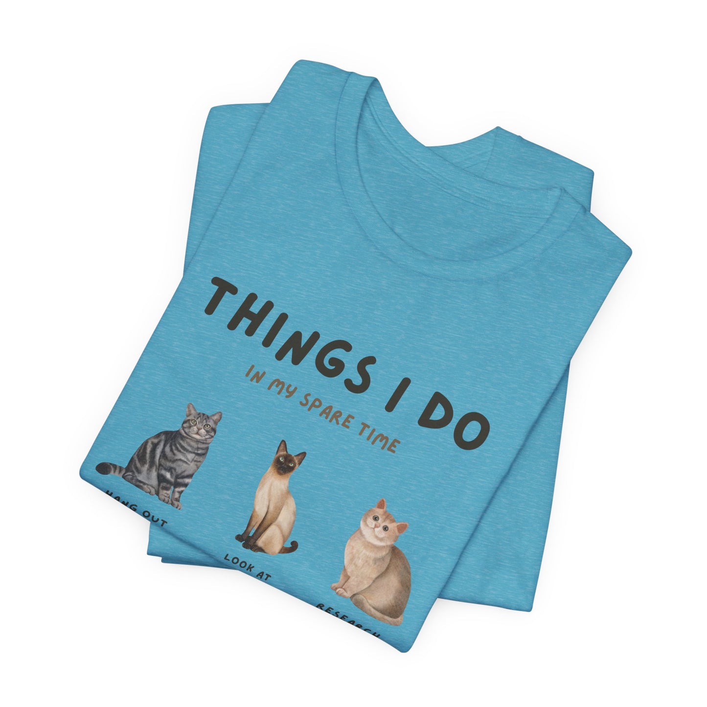 Cat Lovers Crew T-Shirt