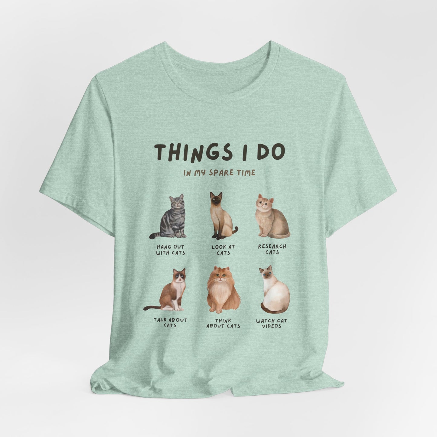Cat Lovers Crew T-Shirt