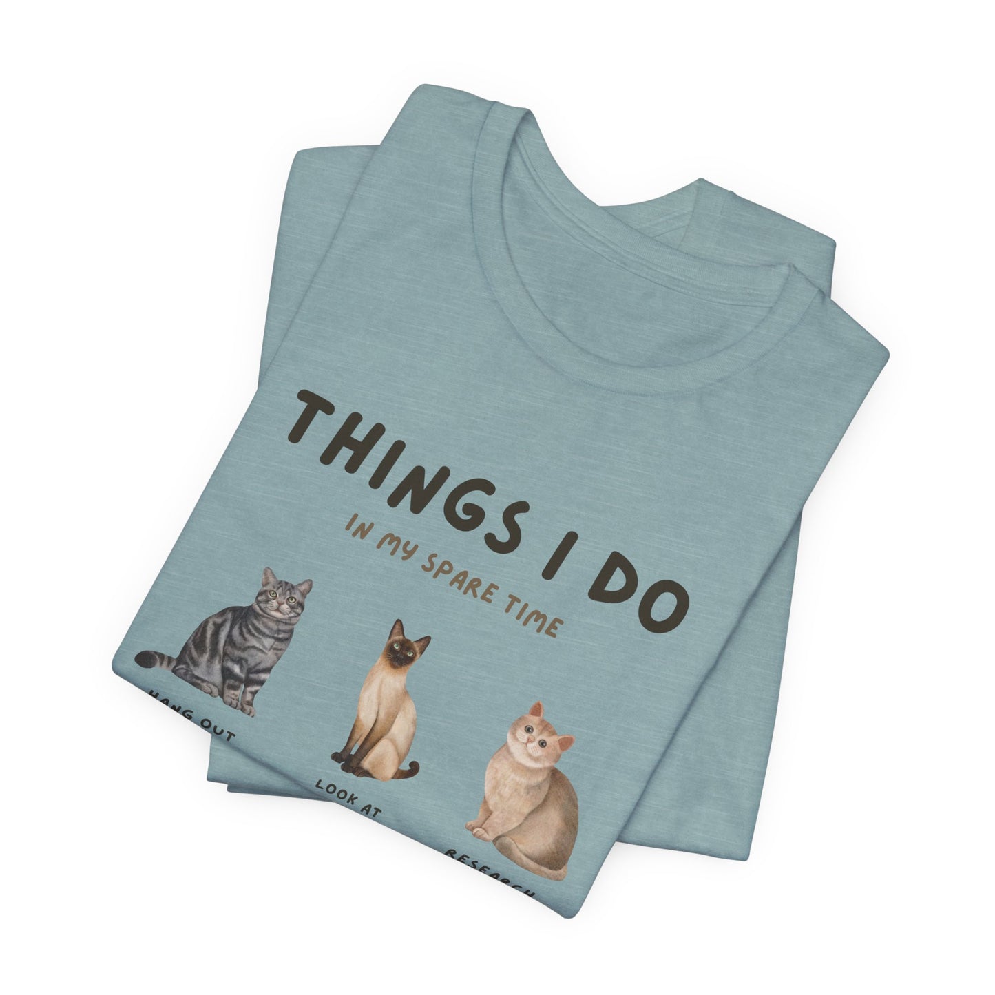 Cat Lovers Crew T-Shirt