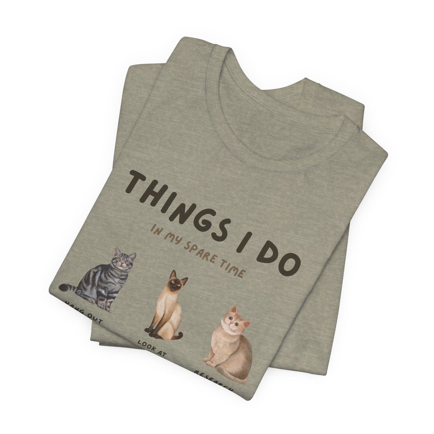Cat Lovers Crew T-Shirt
