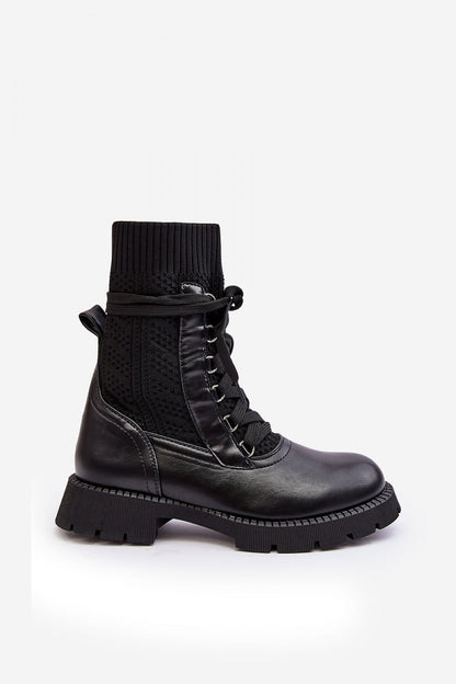 Sole Mates Black Ankle Vegan Leather Boots