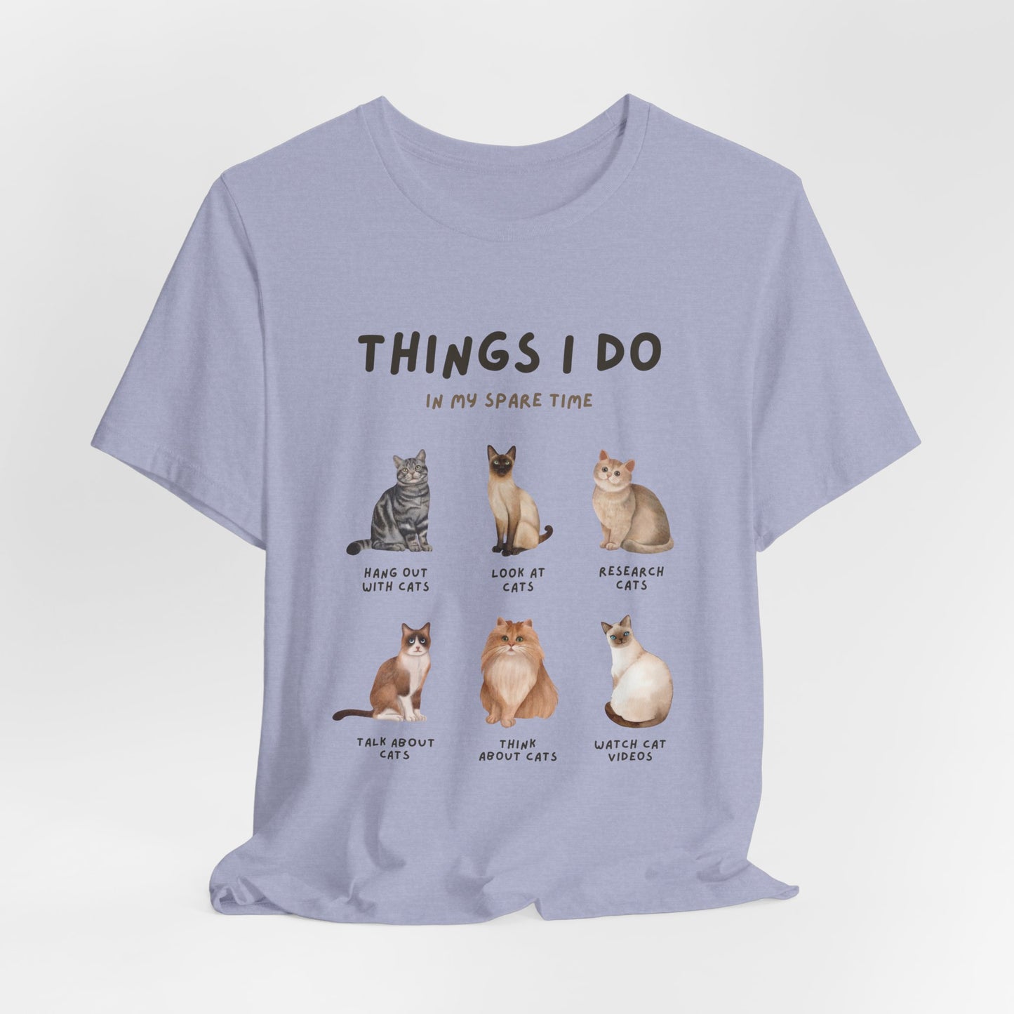 Cat Lovers Crew T-Shirt