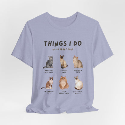 Cat Lovers Crew T-Shirt