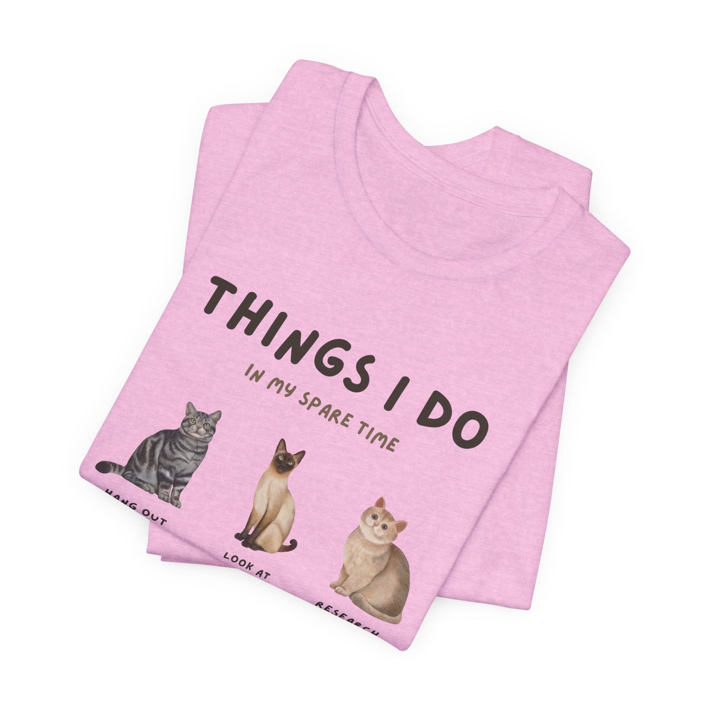 Cat Lovers Crew T-Shirt