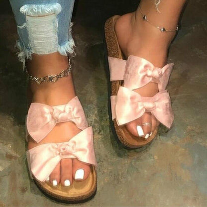Pink Bow Sandals