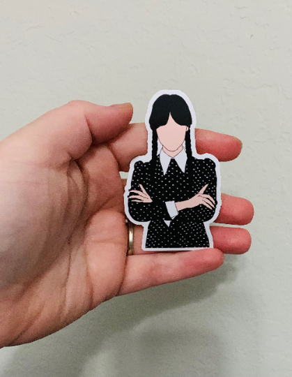 Polka Dots-Wednesday Addams Sticker/Magnet