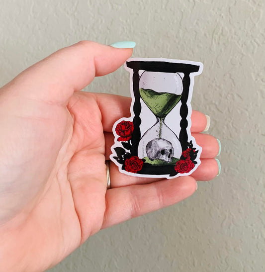 Hour Glass-Gothic Sticker/Magnet