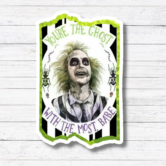 Ghost with the Most-Beetlejuice Sticker/Magnet