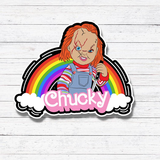 Rainbow Chucky- Rainbow Horror Dolls Stickers/Magnet